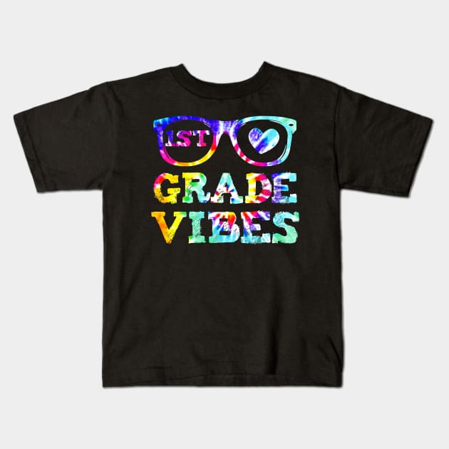 Back To School 1st Grade Vibes First Day Teacher Kids T-Shirt by everetto